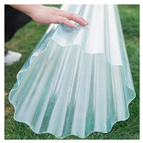 Panneaux de toit transparents en fibre de verre de 1,5 mm – Feuilles ondulées transparentes pour vérandas et bords de pluie, solutions d'éclairage de lumière du jour et revêtement de toit résistant