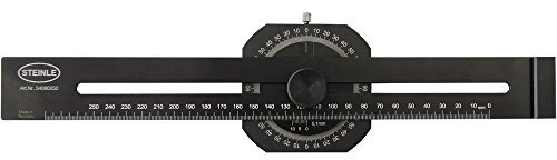 STEINLE 5408 ALU Streichmaß 250 mm mit integriertem Gradmesser
