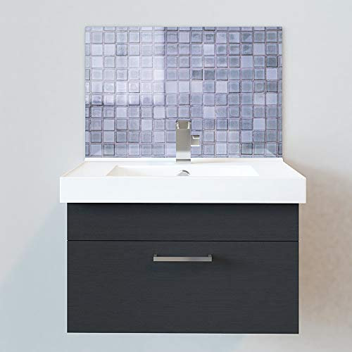 Bathroom Acrylic Splashbacks - Sink Splashbacks - by Premier Range - Lilac Tiles in 15cm x 15cm Acrylic Sample with Glue