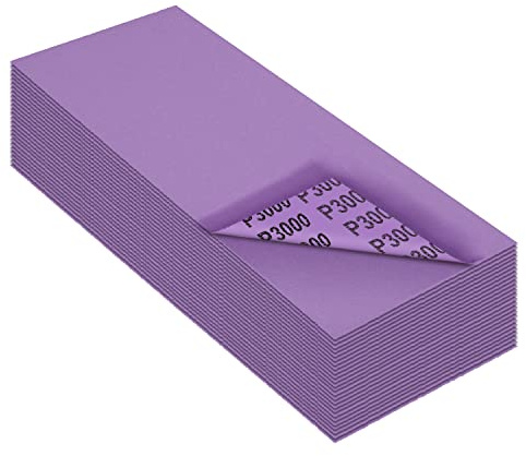 Sandpaper 3000 Grit,Wet Dry Sanding Sheets,High Performance Ceramic Abrasive Sand Paper for Wood Furniture Finishing,Metal Grinding,Automotive Polishing,9 x 3.6 Inch,25-Pack