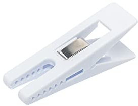 DIYexpert Wäscheklammern Sturm Made in Germany | [Weiß] | Stabile Kluppen für Wäscheleine, Wäschespinne und Wäscheständer | Strandliegen clothespins und Clothes pegs