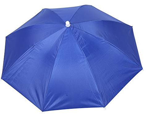 Joyzan Chapeau Parapluie, Chapeaux de Parapluie avec Bande Élastique Parasol Pliable Coloré Golf Campant Pêche Jardinage Photographie Plage Mini Randonnée Avec Band Elastique Adulte Tete Portable