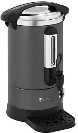 Royal Catering RC-WBDWTC6G Machine à café filtre Cafetière à filtre Cafetière pro Percolateur électrique 6 l Acier inoxydable
