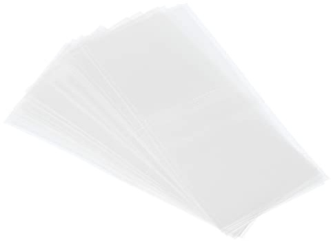 PATIKIL 400Pack Perforierte Folie PVC Schrumpfband für Kappe 1.38 zu 1.5 62x30mm Klar | Für Kappe 1.38 zu 1.5