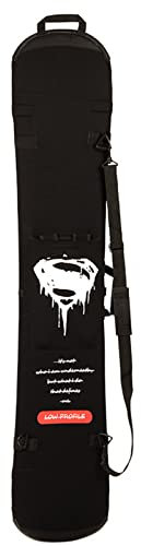 WEALTHY73 Tragbare Snowboardtasche Snowboardausrüstung Schutzbrettabdeckung Gummischutzlederhülle SBR Elastisches Gewebe Wasserdicht und Verschleißfest,Black,140CM