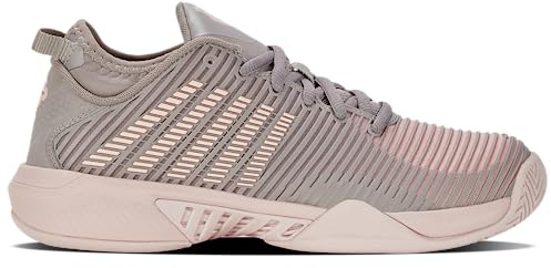 K-Swiss Women's Hypercourt Supreme Tennis Shoe, Satellite/Sepia Rose/Pale Neon Coral, 7 M