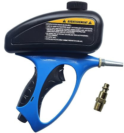 LeTkingok Portable Pneumatic Sand Blasting Machine, 90PSI Handheld Glass Tombstone Sprayer Sandblaster Anti-Rust Sandblasting Machine