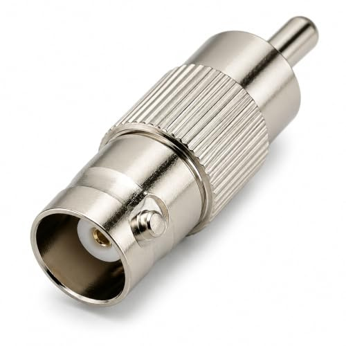 DRUT 1 pièces BNC à RCA Phono mâle Femelle connecteur Adaptateur convertisseur pour câble de caméra de vidéosurveillance