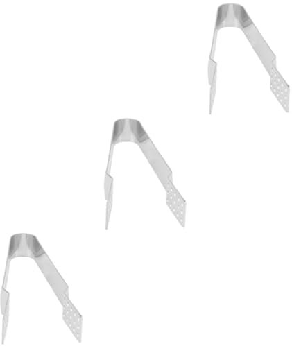 Garneck 3St Zuckerzange Teebeutelzange aus Kochzange aus Reisspender aus Mini-Laibpfannen eiswürfel Teebeutelpresse Essenszange Extruder Taschenclip