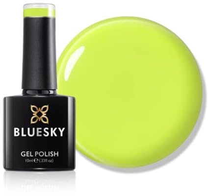 Bluesky Gel Nail Polish 10ml, Lime Adventure - SS2419, Lime Green Nail Polish for 21 Day Manicure, Professional, Salon & Home Use, Requires Curing Under LED UV Nail Lamp
