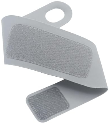 perfk Muñequera fina, correa de compresión para muñeca, protección de muñeca, banda de soporte para muñeca suave y transpirable, pulsera elástica para Yoga, GRIS