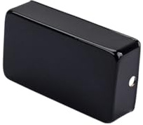 Kupfer Humbucker Abdeckung Schwarze mit 2 Löchern für E-gitarre | 1 Stück, Schutz für Tonabnehmer, Rosthemmend und Schmutzabweisend, Leicht Tragbar