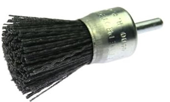 Alambre Abrasivo para Pulido, Cepillo de pulido de alambre abrasivo de 4 piezas, muela abrasiva de alambre de nailon Uso apto para taladro de 25mm * 6mm(4pcs Finer P240)