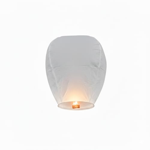 Sky Lanterns Environmental Friendly 100% Biodegradable Wishing Lights No Assembly Required, for Wishing Wedding Birthday Party and Festivals