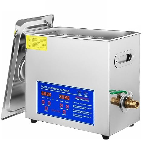 200W Ultraschallreiniger Schmuckreiniger Heizung Timer 6L Tank Badreinigungsmaschine Industrie Edelstahlausrüstung Schneller