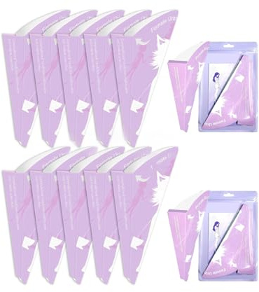 HUVZOR 50 Piezas Urinario Femenino Desechable, Plegable e Impermeable - Comodidad Higiénica para Viajar, Acampar, Senderismo y Actividades al Aire Libre, Ideal para Mujeres y Pacientes