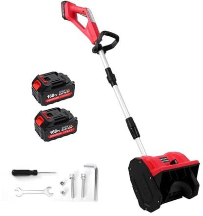 Soffiatore di Neve 21V Pieghevole – Pala da Neve Elettrica Senza Fili, Ideale per Neve Leggera su Piccole Aree e Giardino, Con Batteria Ricaricabile