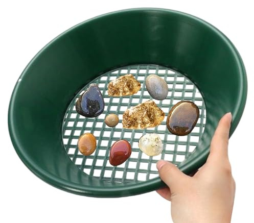 Raypontia Gold Sieve | Prospecting Sieve for Metals and Gold – Precision Mesh Recovery Tool 35 cm High for Geologist Hobby Beginner Family