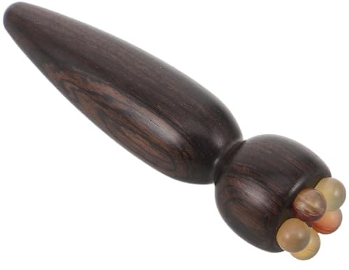 WEKADRIN Rullo Massaggiante Occhi in Legno di Sandalo Naturale Dispositivo Portatile per Massaggio Occhi e Riduzione Gonfiore Strumento Multifunzione per Viaggi e Regali