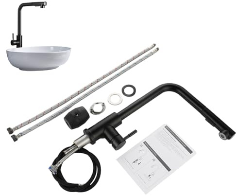 Robinet De Cuisine Pour Camping-Car | Mitigeur À Pulvérisateur Rétractable En Acier Inoxydable À Une Poignée,Robinet d'Eau de Cuisine | Pour Maison Salle De Bain Résidentiel Buanderie Restaurant Salle