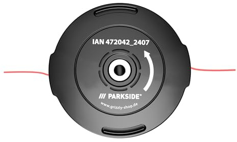 Testina di taglio di ricambio per decespugliatore a batteria Parkside da 40 V, con bobina a doppio filo, compatibile con PGKGA 40-Li A1 e PGKGA 40-Li B2