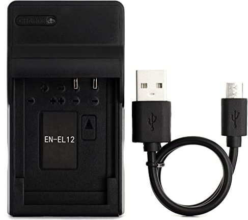 EN-EL12 USB Ladegerät für Nikon Coolpix AW130, AW100, AW120, AW110, S6200, S6300, S8100, S8200, S9100, S9300, S9500, S9900 Kamera und Mehr