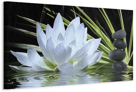 murando - Leinwandbild Spa Zen Steine, 150x50 cm, 1-teilig, Schlafzimmer