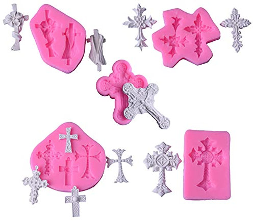 HsentimenH Croce Forma Torta Fondente Stampo Chocolate Candy Mold diy Strumento di Decorazione di Stampo per Dolci Tridimensionale per Dolci, Decorazioni per Torte, Cioccolato, Pasticceria, Biscotti