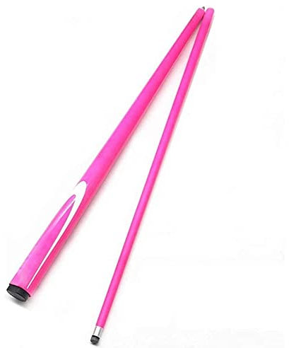 Billard Queue Kohlefaser-Poolqueue-Stick 1/2 Billardqueue (9,5 mm Kohlefaser-Schaft), für Anfänger/Amateur-Spieler Handmade Snooker Cue Billiard Cue Adult XFAYL 0319(Color:9.5mm Pink)