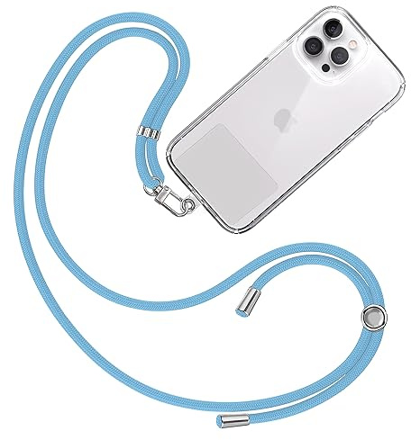TBOC Band Handykette Schlüsselband Kette Handyschnur Zum Aufhängen Nacken Umhängen Universal für Handy mit Pad Handyband Patch Karabiner Hülle Handyhülle Lanyard Schlüsselbänder