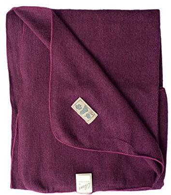 Lilano, Manta ligera de merino y seda, 70% lana (KBA), 30% seda, 210 gr/m² (baya)