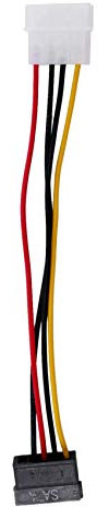 Alimentation Câble Adaptateur vers Mâle, 6 Pouces