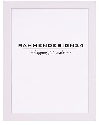 Rahmendesign24 Bilderrahmen Milano 60x80 (POSTERFORMAT) Weiß (hochglanz) Fotorahmen, Wechselrahmen, Posterrahmen, Puzzlerahmen