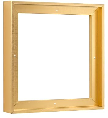 Pixy Canvas Floater Frame 16x16 for 1-1/2 (1.5) inch Deep Canvas Paintings/Canvas Prints/Wood Canvas Panels/Wall Art/Wall Decor/Home Decor/Artwork (Brass Gold, 16 x 16 inch, Square)