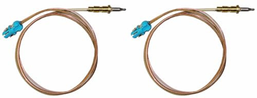 Hotpoint Ariston Whirlpool Scholtes - Termocoppia di sicurezza FTGH Defendi lunga 600 mm. C00288658-482000088562 per cucina piano cottura - H4958/OR - Prodotto originale (2 pezzi)