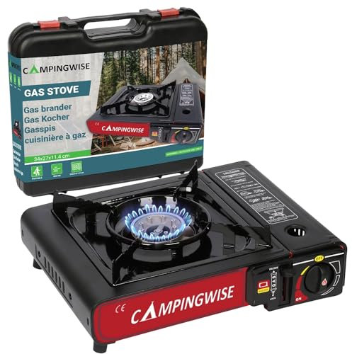 Hornillo de camping portátil, 1 foco con maletín, CW-COOK-01