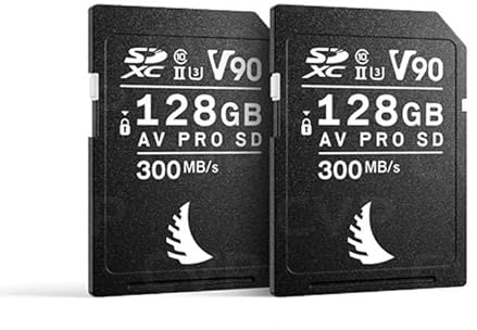 Angelbird AV Pro - Tarjeta SD MK2 de 128 GB UHS-II V90 U3 Clase 10 para Nikon, Paquete de 2