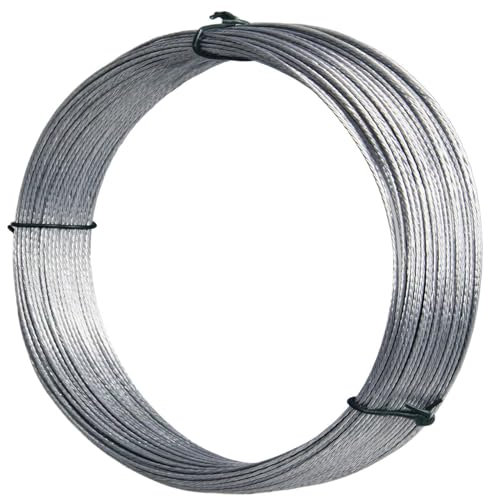 32.5 Feet (10m) Braided Brass Hanging Wire (0.7mm) for Photo Frames, Mirrors, Artwork, Clocks