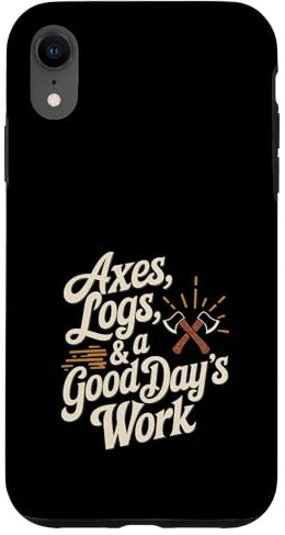 Coque pour iPhone XR Bricolage Traitement du bois de chauffage Fendage Bois de chauffage