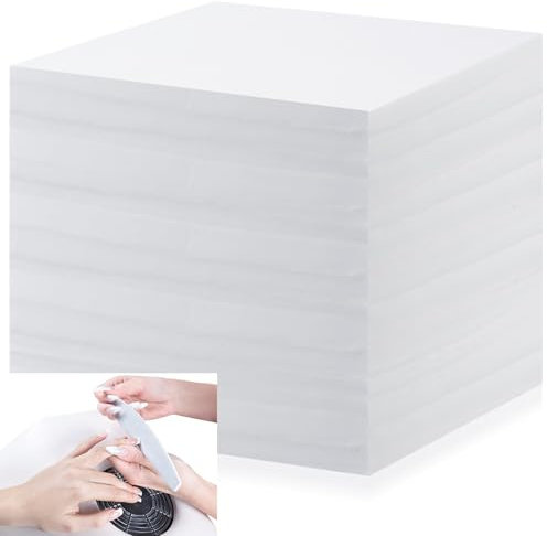 Fanfanwin 600 Sheets Nail Dust Collector Filter Paper Disposable Nail Dust Suction Collector Filters Paper Sheets Portable for Salon Spa Tech Supplies Accessories