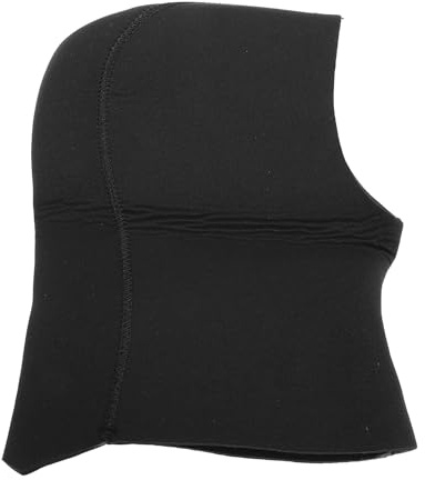 Neoprenhaube 5mm Neopren Tauchhut Surfen Schnorcheln Kopfohrschutz UV Proof Atmungsfreie Schwarze Schwimmhaube für Wassersportarten (L/XL)