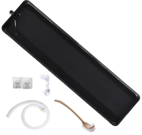 Aire Acondicionado portátil de Gran tamaño y fácil instalación, con Cepillo de Limpieza, para Uso doméstico y refrigerador (Negro, 131 x 24 cm/52 x 9 Pulgadas)
