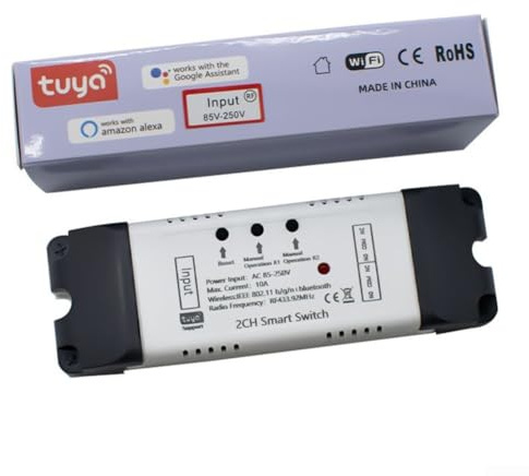 Controller di apertura intelligente della porta del garage con connettività WiFi per monitoraggio e pianificazione in tempo reale (AC 85-250V)