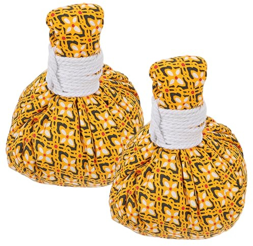 SHOWERORO 2 Bolas de Masaje de Algodón Reutilizables para Aliviar Tensión y Masajes de Espalda, Herramienta Portátil para Cuidado Corporal y Relajación