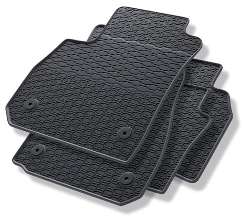 Mossa - Gummifußmatten Auto kompatibel mit Opel Insignia Grand Sport, Sports Tourer (2017-2023) schwarz Gummimatten Gummi Fußmatten