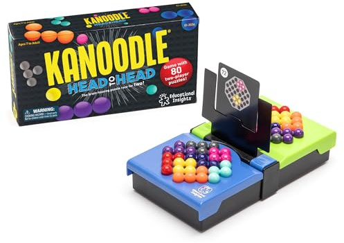 Educational Insights Kanoodle Head-to-Head - 3D Brain Teaser Puzzles for Kids, Spatial Puzzle Games for Adults, Teens and Kids, Problem Solving Toys and Logic Puzzles, Two Player Games