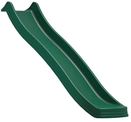 Rebo® Universal Children’s Plastic Garden Wave Slides - 8ft Dark Green Slide | OutdoorToys | Easy Installation, Waterslide Feature - Platform Not Included