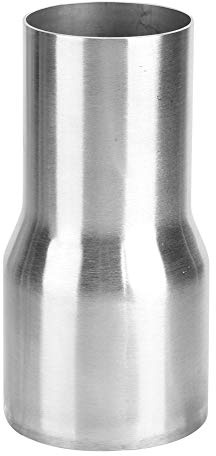Qiilu manchon reducteur echappement Connecteur de Tuyau D'échappement, Pièce Modifiée Universelle de Réducteur D'adaptateur de Tube de Connecteur de Tuyau D'échappement D'acier Inoxydable (51-63MM)