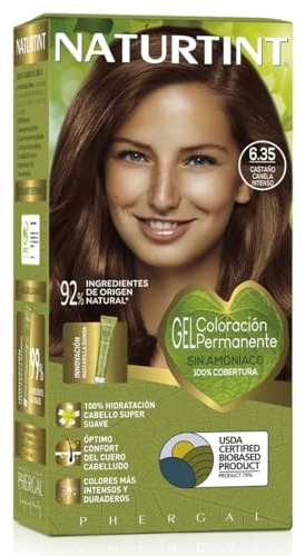 Naturtint Biobased| Haarfarbe Oohne Ammoniak | 6.35 Tiefes Zimtbraun | Hoher Anteil an natürlichen Inhaltsstoffen | 170 ml