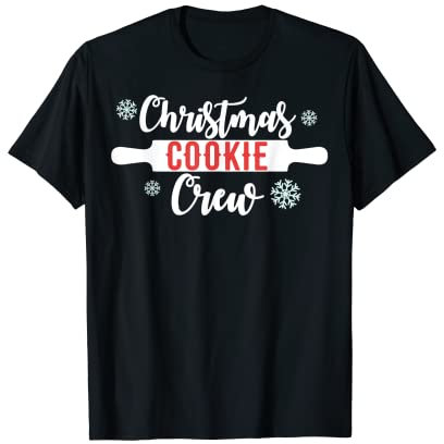 Christmas Cookie Crew Rouleau à pâtisserie Motif Noël T-Shirt